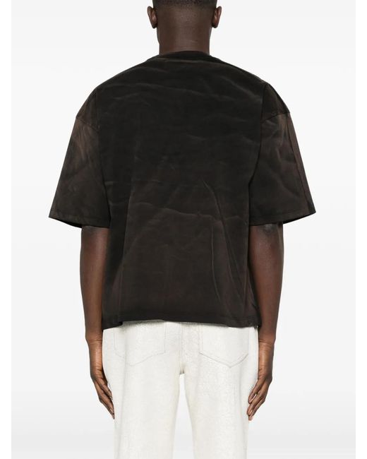 Gcds Black Printed T-Shirt for men