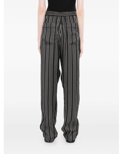 Tom Ford Gray Pantalon À Rayures