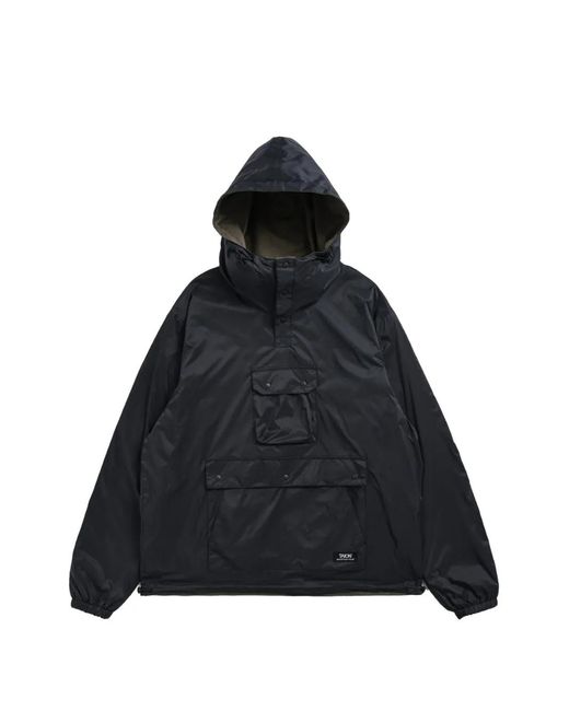 Taion Black Reversible Non Down Mountain Anorak for men