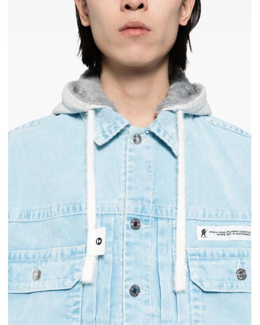 Aape By A Bathing Ape Kapuzenjacke Mit Moonface-Logo in Blue für Herren