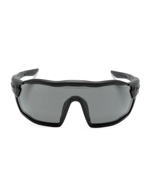 Nike Gray Show X3 Rush Shield-frame Sunglasses