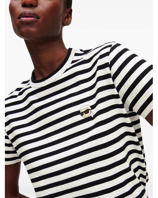 Karl Lagerfeld White T-Shirts And Polos