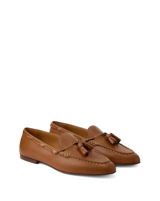 Ralph Lauren Briar Tassel-Detail Loafers in Brown | Lyst display picture 1
