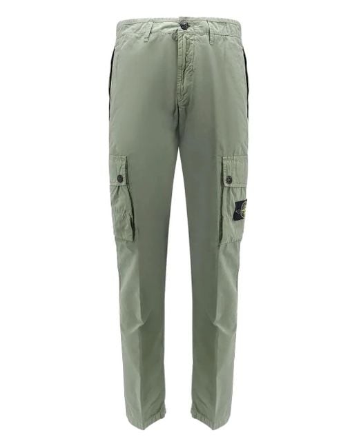 Stone Island Green Trousers for men