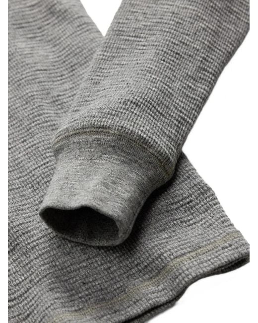 RRL Gray Waffle-Knit Jumper for men