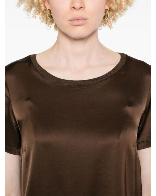 Daniele Fiesoli サテン Tシャツ Brown