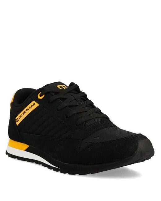Caterpillar Black Sneakers mit Kontrasteinsätzen