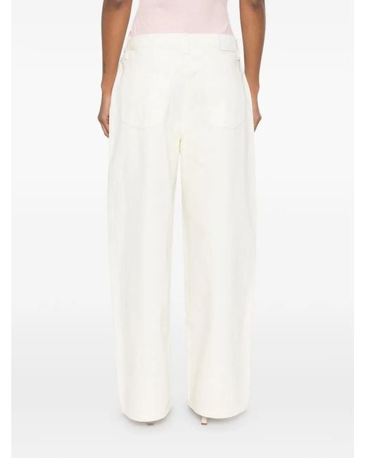 EB DENIM White Brea Relaxed Baggy Jeans Bone