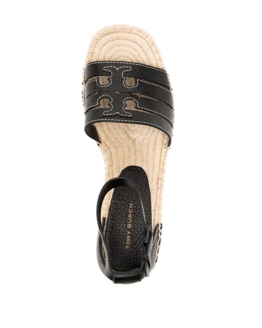 Tory Burch Ines Espadrilles Met Sleehak in het Brown