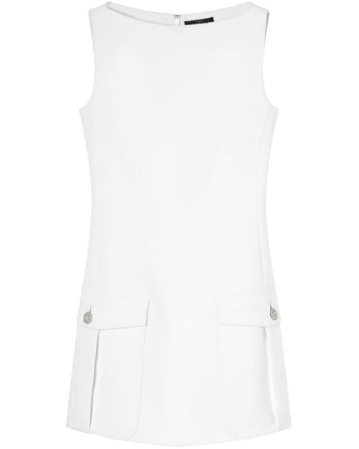 Versace White Minikleid mit Medusenkopf