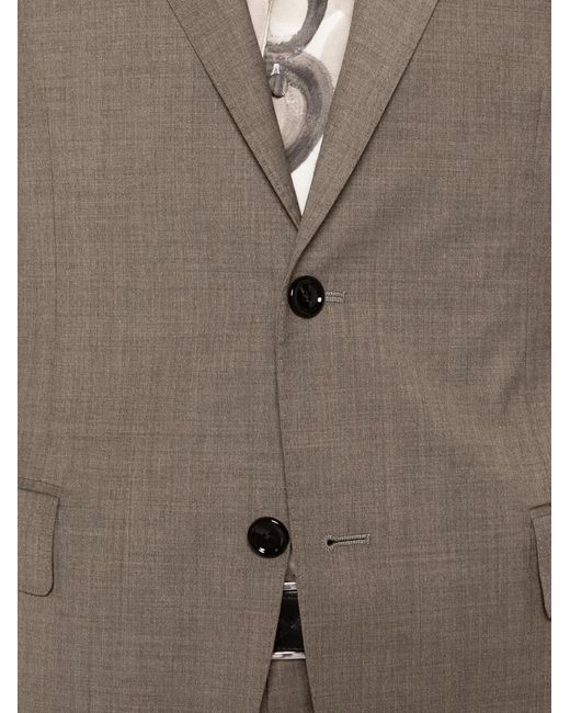 Lardini Brown Single-Breasted Suit for men
