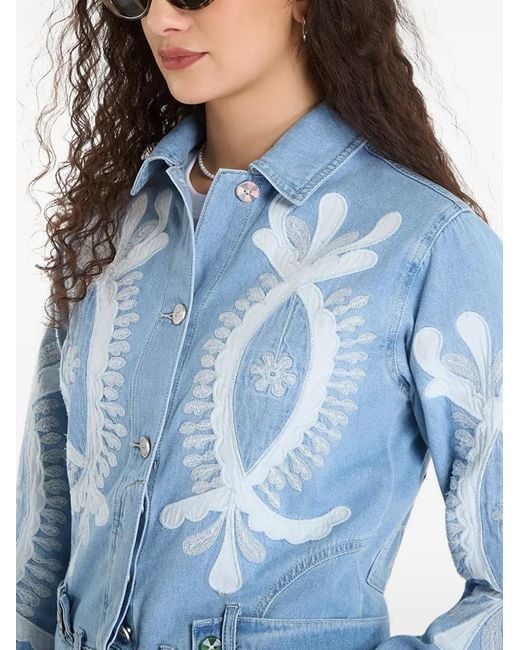 Desigual Denim Jack in het Blue