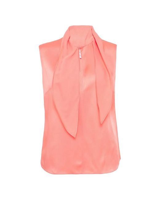 Stella McCartney Pink Satin Tie Top