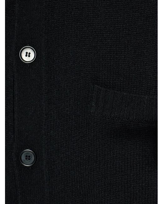 Lisa Yang Blue Wilson Pocket Button Cardigan for men