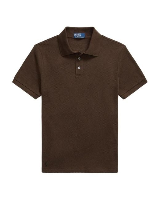 Polo Ralph Lauren Brown Short-Sleeve Polo Shirt for men