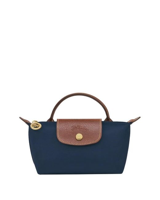 Longchamp Le Pliage Make-Up Tas in het Blue