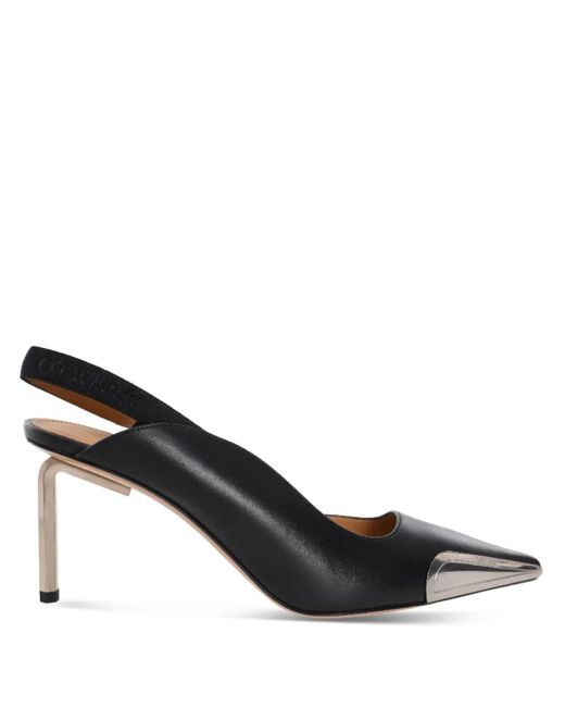 Off-White c/o Virgil Abloh Black Allen Frame Slingback Pumps
