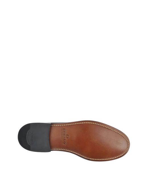 Sebago Gray Cayman Leather Penny Loafers for men