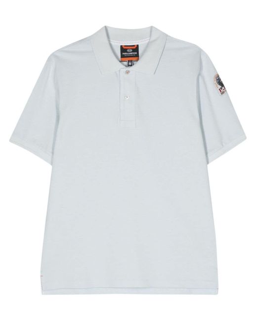 Parajumpers White Gangapuma Cotton Polo Shirt for men