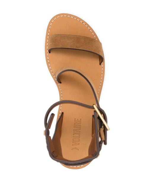 Zadig & Voltaire Pink Cecilia Caprese Leather Sandals