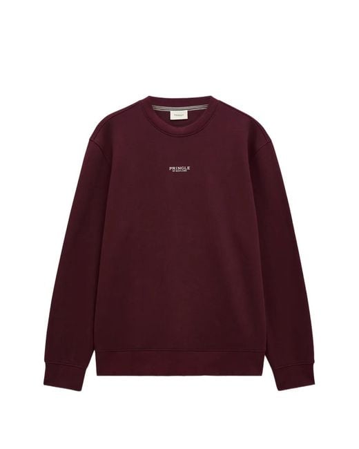 Pringle of Scotland Red Crew Neck Sweatshirt for men