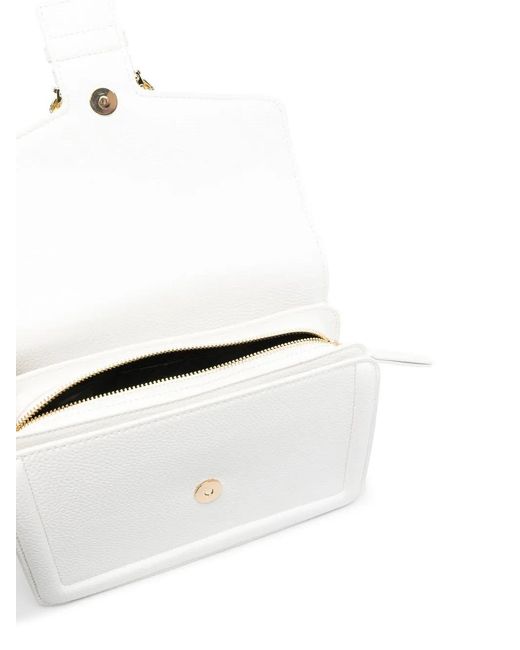 Versace Jeans Couture White Logo-Plaque Crossbody Bag