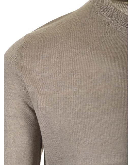Al Duca D'aosta Gray Pull En Maille Fine for men