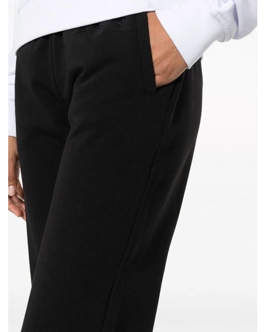 Chiara Ferragni Black Sequin-Logo Track Pants
