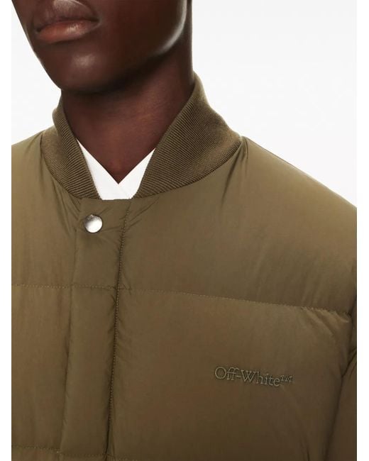 Off-White c/o Virgil Abloh Green Arrow Puffer Jacket for men