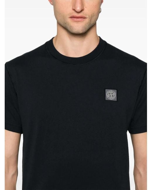 Stone Island Black T-Shirt for men