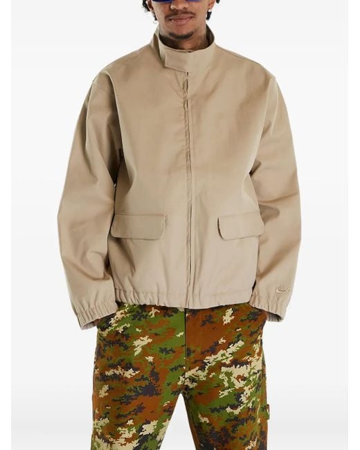 Nike Windbreaker mit Reißverschluss in Natural für Herren