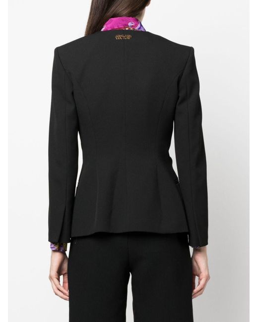Versace Black Single-breasted Cut-out Blazer