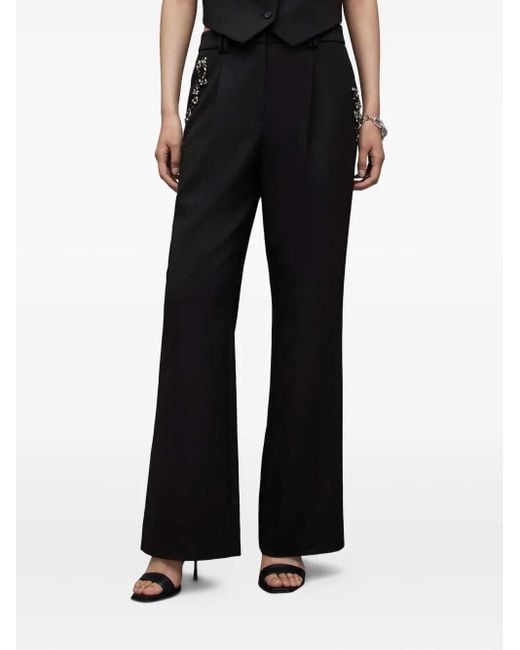 Pantalones Atlas con bolsillos con apliques AllSaints de color Black