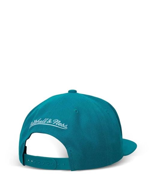 Mitchell & Ness Blue Charlotte Hornets Snapback Cap for men