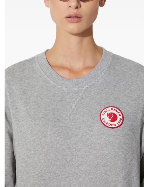 Sudadera Con Parche Del Logo Fjallraven de color Gray