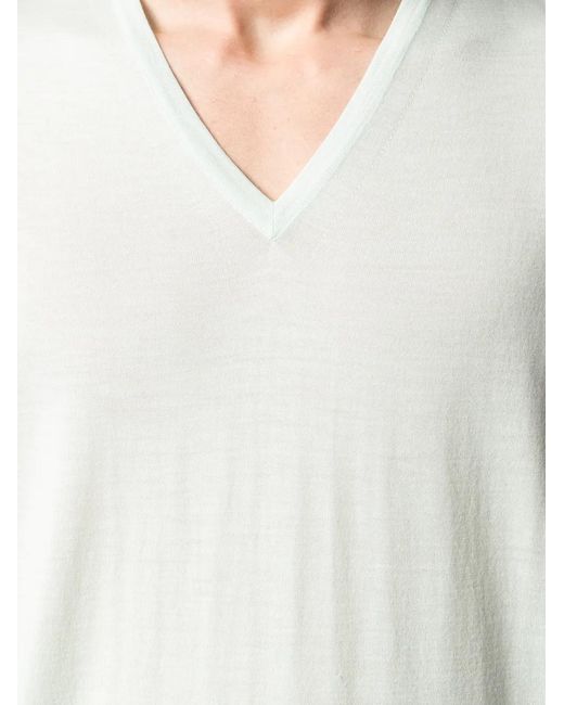 Prada White Knitted Long-Sleeve Jumper for men