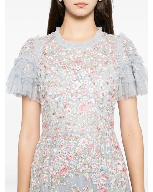 Needle & Thread Lunaria ドレス White