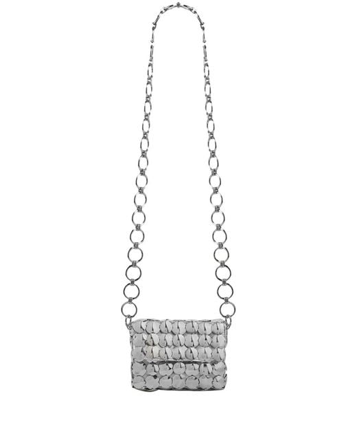 Rabanne White Metallic Shoulder Bag