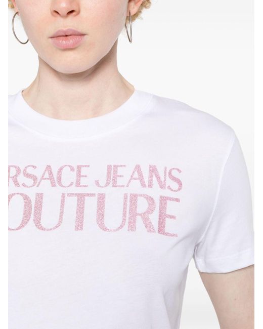 | T-shirt con logo | female | BIANCO | L di Versace in White