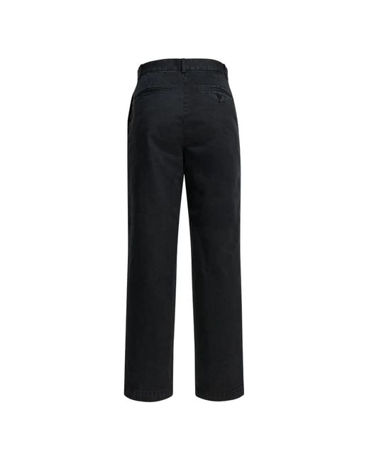 Auralee Black Button Pocket Trousers