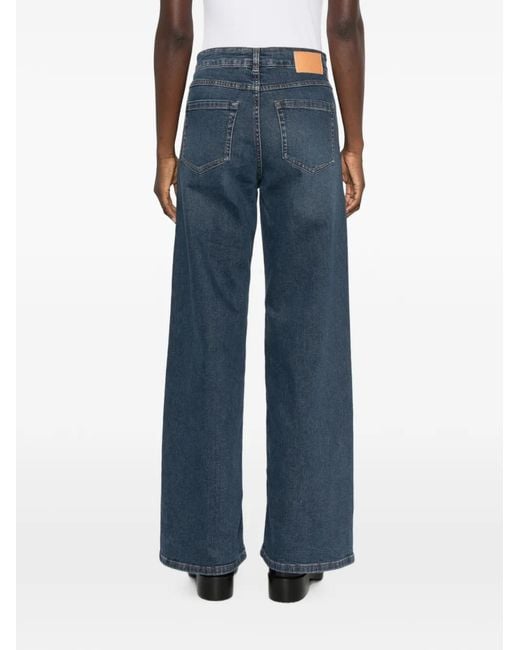 iBlues Blue Wide-Leg Jeans