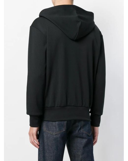COMME DES GARÇONS PLAY Black Cotton Logo Hoodie