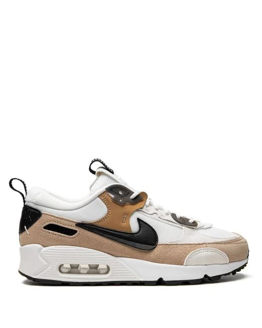 Nike White Air Max 90 Futura "Tan" Sneakers