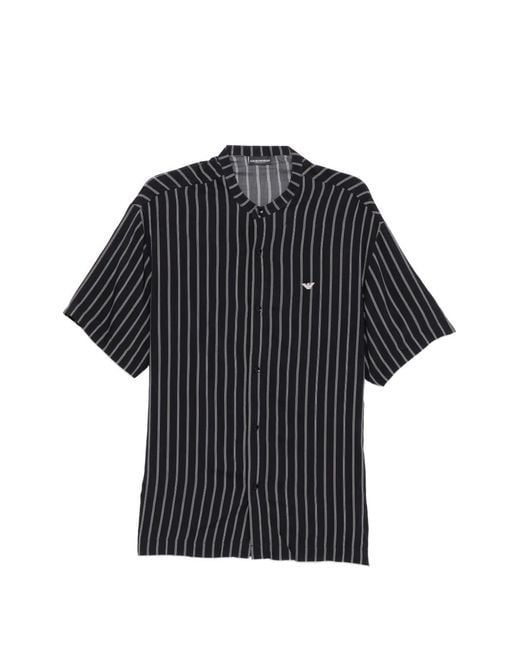 Emporio Armani Black Buttoned Shirt for men