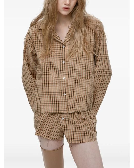Mainless Cropped Blouse in het Natural