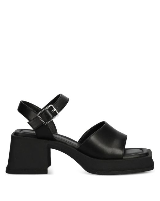 Vagabond Black 60Mm Hennie Heeled Sandals