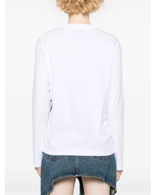 Burberry Equestrian Knight Tシャツ Blue