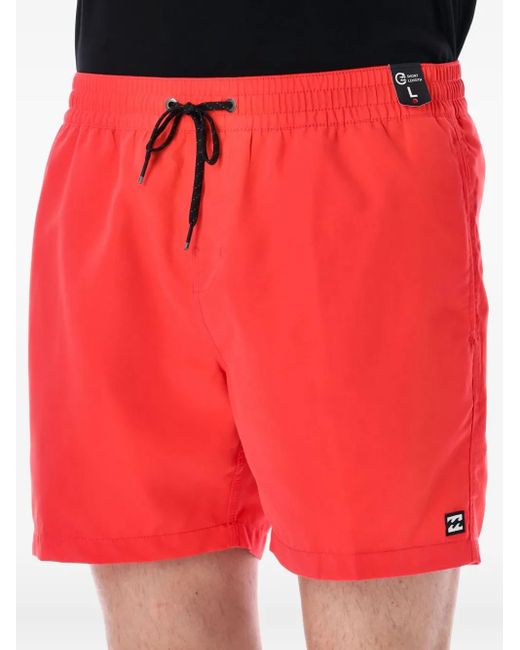 Billabong Red All Day Layback Swim Shorts for men
