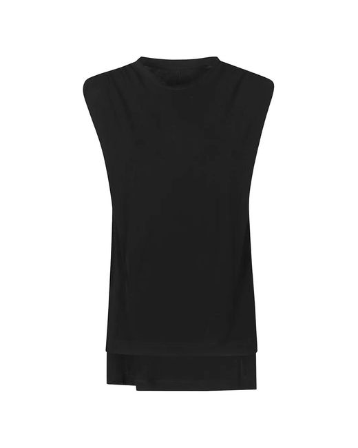 Petar Petrov Black Sleeveless Layered T-Shirt