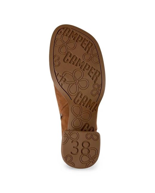 Camper Brown Kora Nubuck Leather Boots